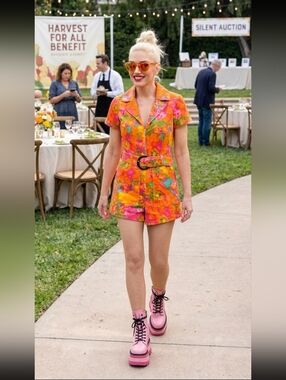 🧡 New w/ Tags! Show Me Your MuMu "Miss Malibu" Belted Outlaw Romper, XS